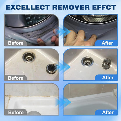 Braveloncosh® Household Stain Remover Gel 🧴, Deep Cleaning Gel with Brush 🧽, perfect for tile grout 🏠, washing machine seals 🧺, refrigerator rubber ❄️, wall and shower stains 🚿