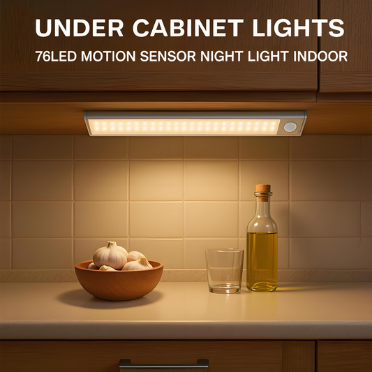 Braveloncosh® Under Cabinet Lights, LED Motion Sensor Night Light Indoor
