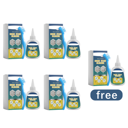 Braveloncosh® Household Stain Remover Gel 🧴, Deep Cleaning Gel with Brush 🧽, perfect for tile grout 🏠, washing machine seals 🧺, refrigerator rubber ❄️, wall and shower stains 🚿