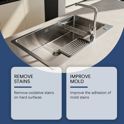 Braveloncosh® Household Stain Remover Gel 🧴, Deep Cleaning Gel with Brush 🧽, perfect for tile grout 🏠, washing machine seals 🧺, refrigerator rubber ❄️, wall and shower stains 🚿