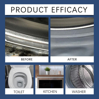 Braveloncosh® Household Stain Remover Gel 🧴, Deep Cleaning Gel with Brush 🧽, perfect for tile grout 🏠, washing machine seals 🧺, refrigerator rubber ❄️, wall and shower stains 🚿