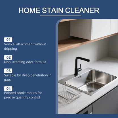 Braveloncosh® Household Stain Remover Gel 🧴, Deep Cleaning Gel with Brush 🧽, perfect for tile grout 🏠, washing machine seals 🧺, refrigerator rubber ❄️, wall and shower stains 🚿